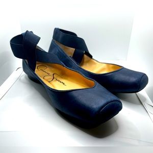 Jessica Simpson Navy Ballet Flats